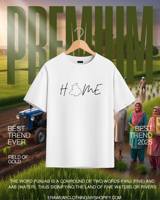 PUNJAB MAP Premium Ensign T-Shirt – PUNJAB Edition by Trendy SIMPLE